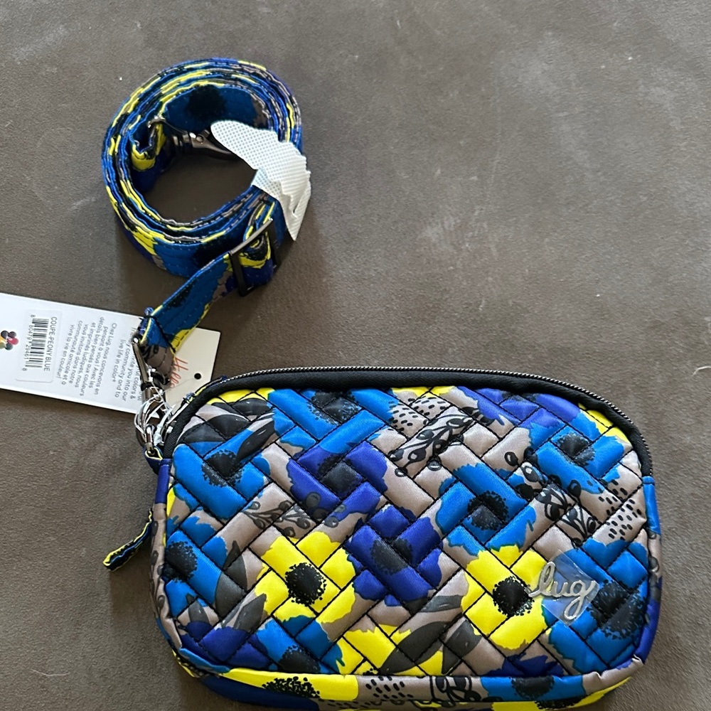 Lug Kids' Vibrant Blue and Yellow Quilted Bag